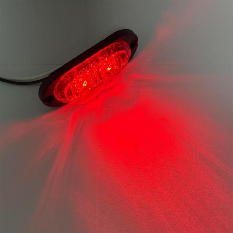 LED Strips Side Marker Lamp For Heavy Vehicles 12V-24V System Shock Resistant Lens Technology Safety Enhancement Light