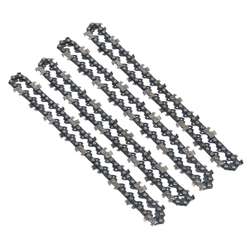 ABUL-4Pcs Mini Chainsaw Chain Guide Saw Chain 1/4 LP Pitch, 37 Sections For Electric Portable Handheld Chain Saw