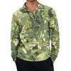 Men's Casual Retro Small V-neck Long-sleeved Top