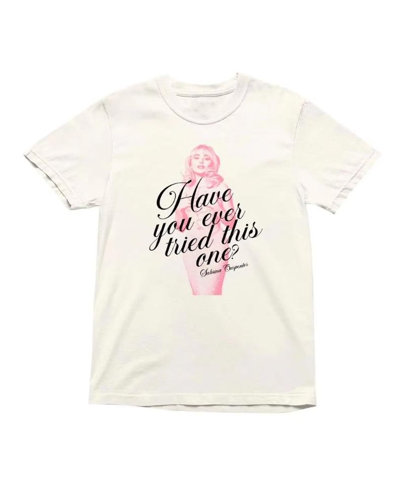 Y2k Fashion Casual Breathable Unisexs Round Neck Printed Tshirt Summer 2026 New Sabrina Carpenter Printed Tshirt Highquality