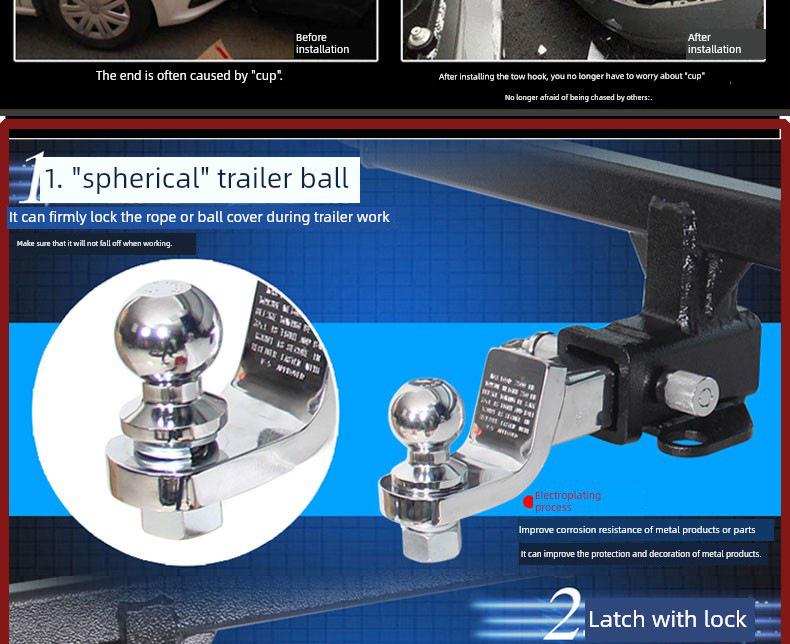 Compatible Tow Hooks for GL350, GLS450, Raptor F150, Tundra Sequoia