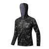 Herren Quick-Dry Angelhemd Mit UPF 50 Sonnenschutz Atmungsaktiv Eis Seide Stoff Camo Grün Übergröße Bis 6XL