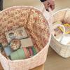 1PC Laundry Hamper Foldable Floral Design Lightweight Fabric Ins Style Miscellaneous Baskets Cute Storage Basket Sweet 32x26x25cm