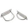 Scubas Diving Sidemount Webbings Strap Fixing Buckles Stainless Steel Knurled Buckles for Underwater Equipment