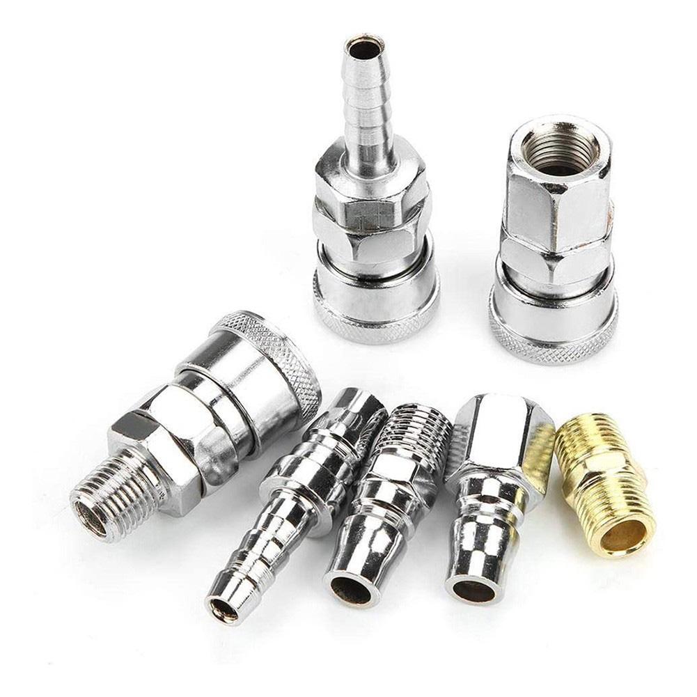 For Air Tools Connector Set 18pcs Pneumatic Quick Couplings for Reliable Use in Automotive and Workshop Settings