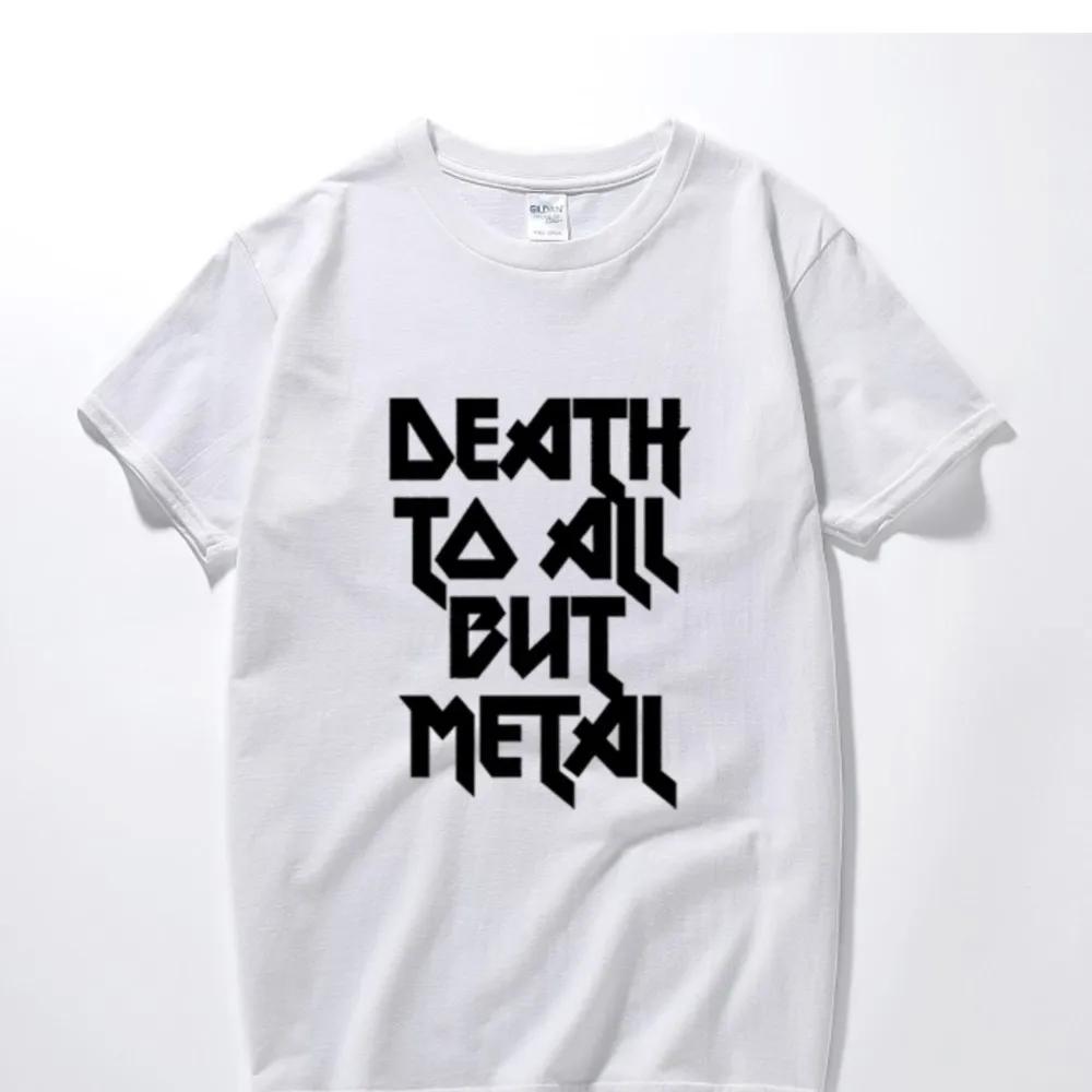 Футболка «Смерть всему, кроме металла» с надписью «Стальная пантера», унисекс, забавная футболка, хлопковая футболка с коротким рукавом, топы Camiseta Hombre. S