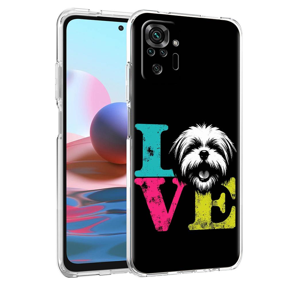 Phone Case For Xiaomi Redmi Note 15 14 5G 13 12 10 11 Pro Plus 4G 14C 13C 12C Soft TPU Cover Shih Tzu Painting Cute Animal