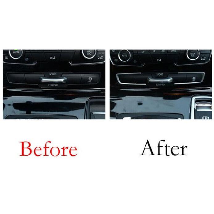 Matte Silver Console Sport Mode Button Cover Trim For BMW 2 Series Touring 15-19