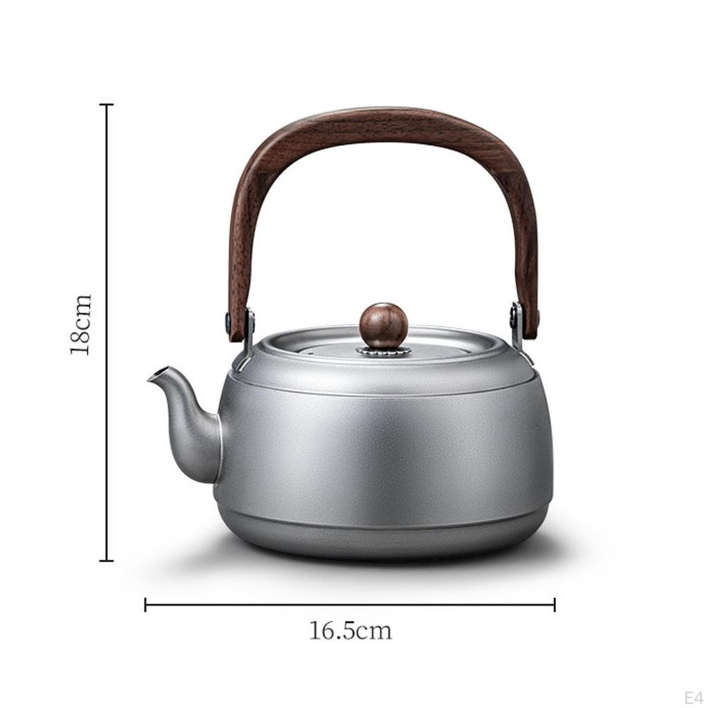Camping Kettle Coffee Tea Pot Tableware for Open Fire with Handle, Water Picnic
