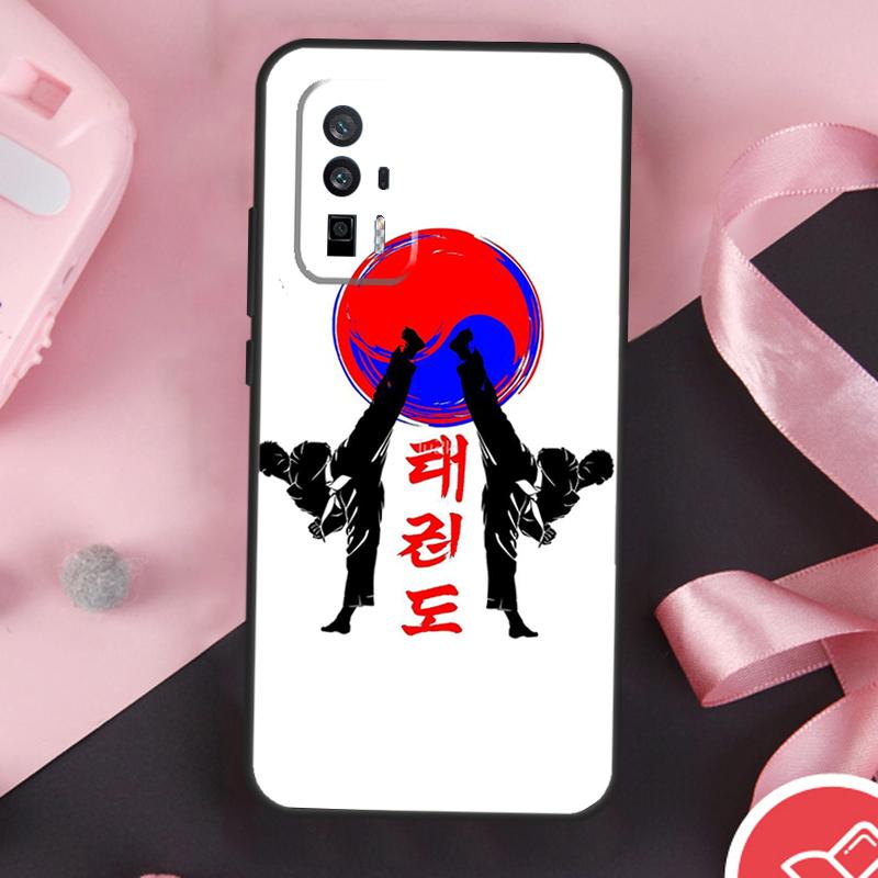 Kungfu Taekwondo Case For POCO F6 X6 X3 X5 M6 Pro F3 F5 M5s Xiaomi 14 Ultra 13 12 Lite 11T 12T 13T Pro Cover