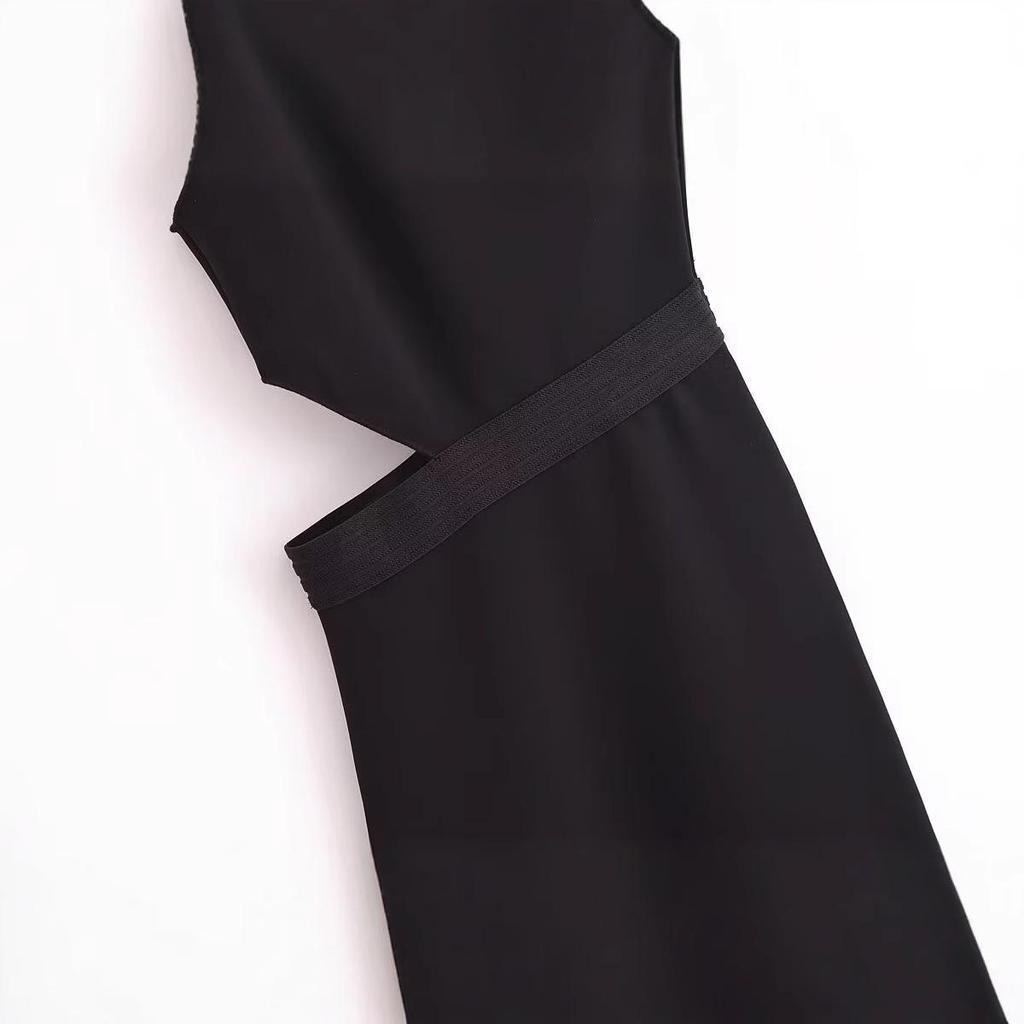 2025 Spring Women's Asymmetrical Off-Shoulder Dress In European and American Style