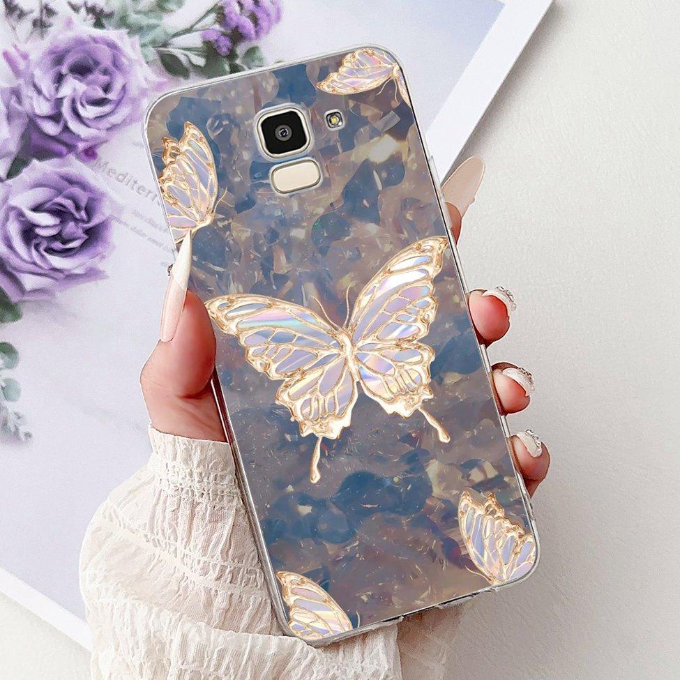 Clear For Samsung J6 2018 Case SM-J600F Cute Fashion Funny Painted Back Cover For Samsung Galaxy J6 2018 Phone Case J600G J600FN