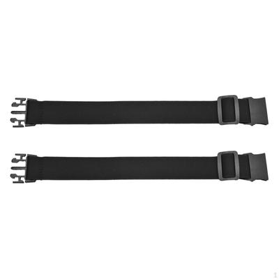 2 Pieces No Buckle Elastic Belt Fits Jeans Pants Plus Size Waist Lightweight Stretch