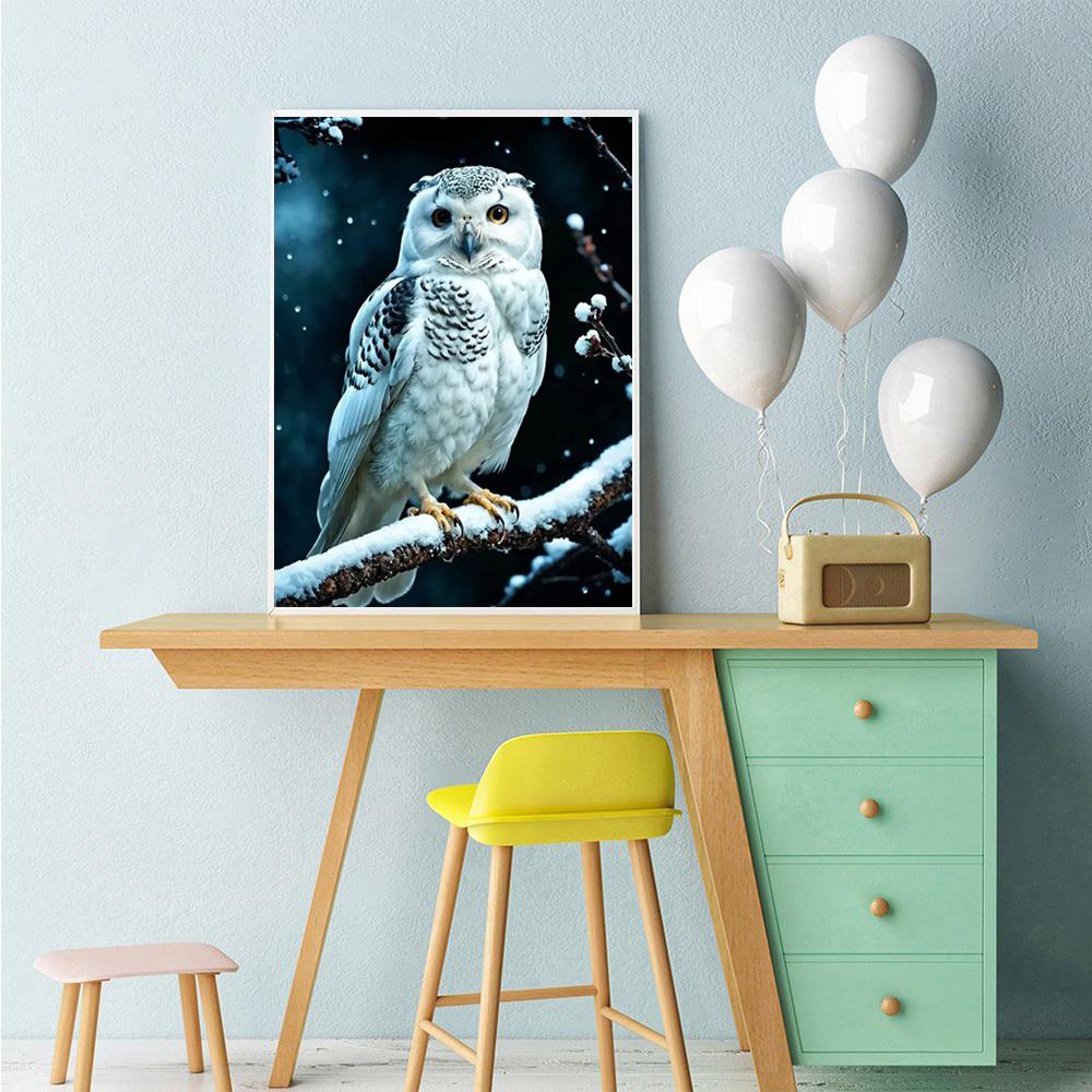 Diamond Painting Kits Owl Tree Full Round Embroidery Mosaic Animal Landscape Wall Decor