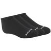 Skechers 3pk Unisex Non Terry No Show, Unisex Black Socks