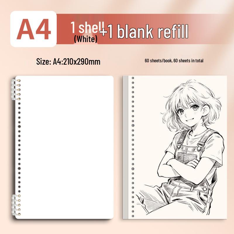 Morandi Detachable Student Sketchbook - Thick, Comfortable, Colorful Art Drawing Pad