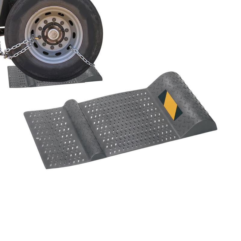 Tapis de stationnement antidérapant pour garage Choc de roue automatique Butée de positionnement Tampons Aide au stationnement de garage Bouchon de pneu automatique Accessoires de stationnement
