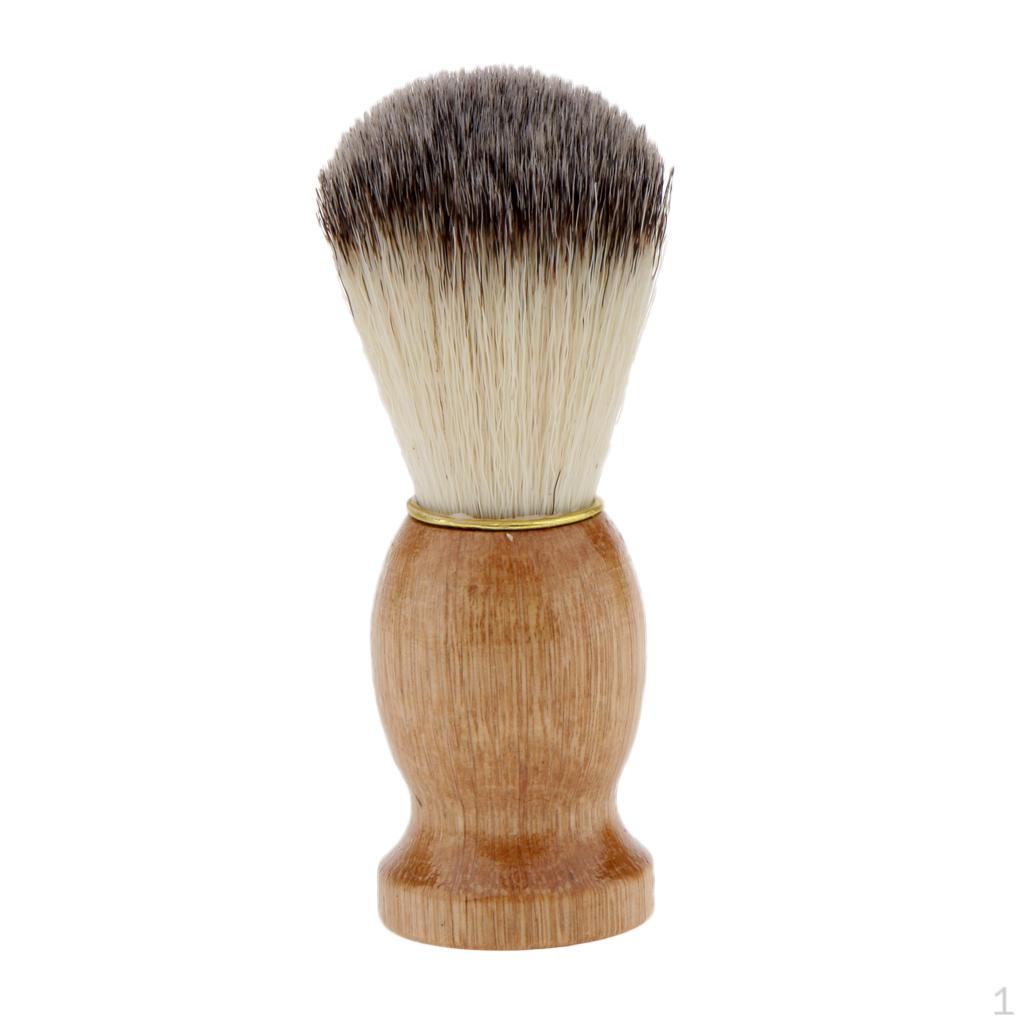 Men Gift Shave Shaving Barber Salon Brush Wood Handle Dust Cleaning Tool