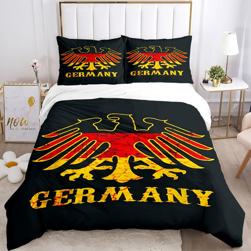 3Pcs Eagle Germany Flag Bedding Sets For All Sizes New 3D Printed Bed Cover Comforter Duvet Cover Pillowcase Bedroom Decoration