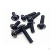M2 M3 M4 M5 M6 M8 M10 ISO7380.2 דרגה 10.9 שחור בורג ראש כפתור פלאנג' עם צווארון דיסקיות ברגי אלן שקע משושה פנימי בורג
