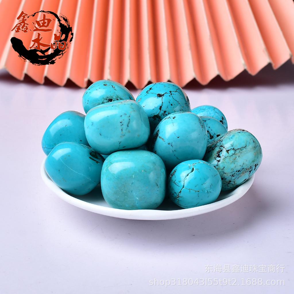 Large Turquoise Tumbled Stones for Children's Ore Digging and Blue Stone Grinding Ornaments