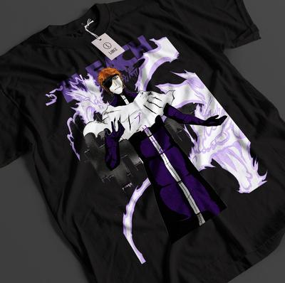 Bleach Anime Shirt Aizen Tshirt Ichigo Bankai T-Shirt Yhwach Zaraki Unisex Tee