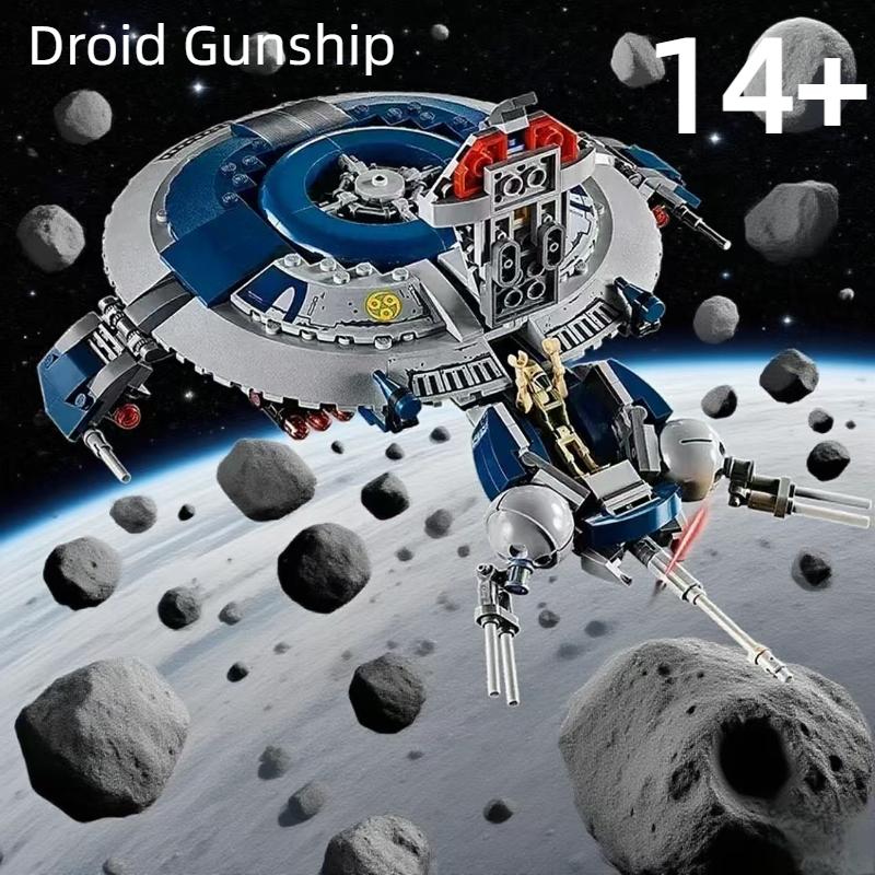 MOC 75233 Droid Gunship Building Blocks Model Bricks Space Fight Fighter 389PCS Toys For Kids Adults Birthday Christmas Gifts