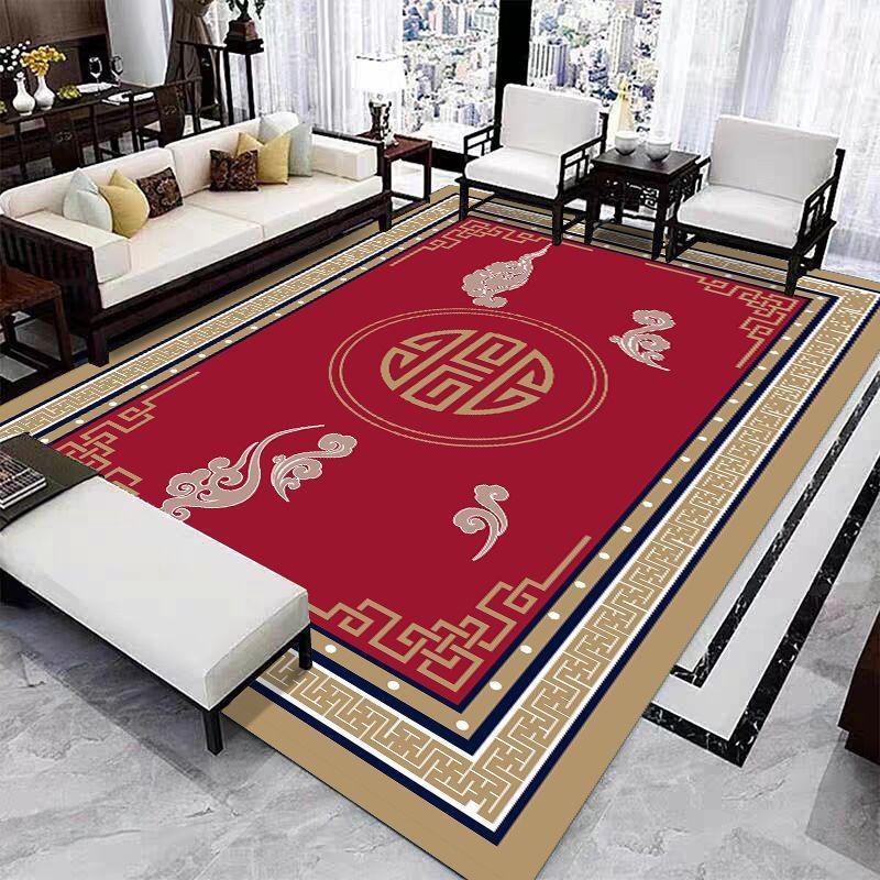 Prabangūs dideli svetainės kilimėliai kinų stiliaus kavos staliukai kilimai miegamojo dekorui Neslystantys plaunami grindų kilimėliai įėjimo kilimėlis