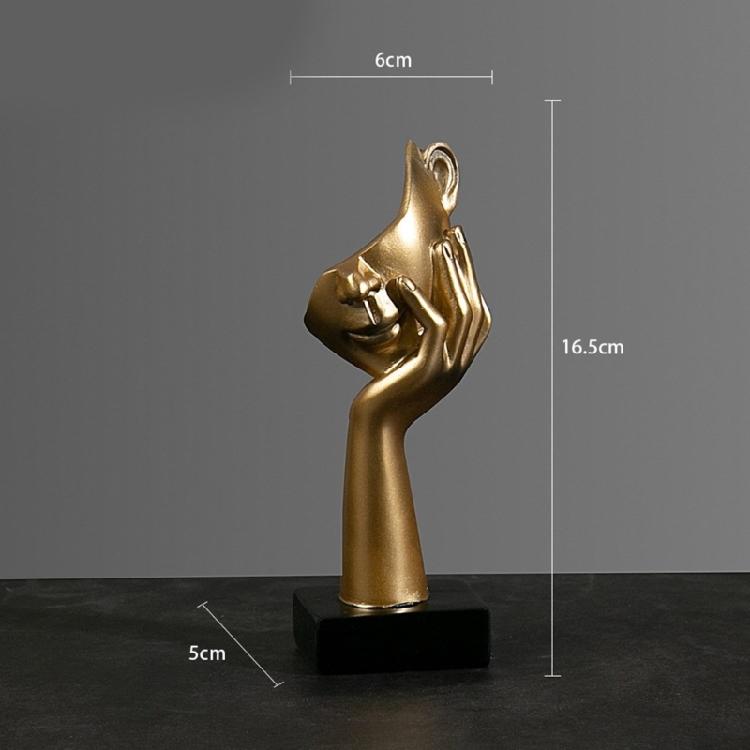 Abstract Art Woman Face Statue with Strong Texture for Office Home Decoration