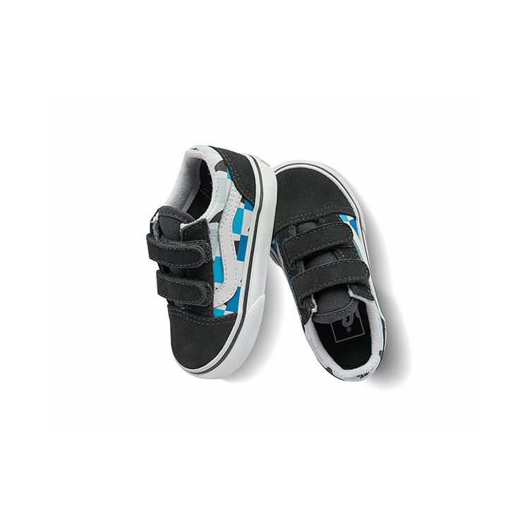 Vans Old Skool Low Top Casual Skate Shoes Baby Sneakers Black Blue VN000D3YAC3