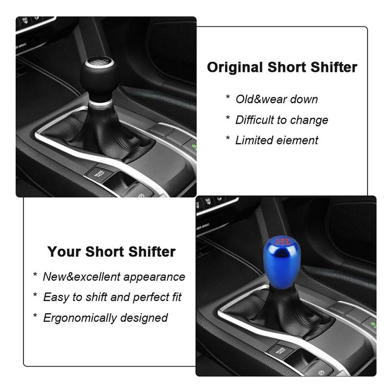Universal Racing 5 Speed Car Gear Shift Knob For Manual Transmission Aluminum Alloy Shifter Knob Shift Lever