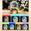 Castle In the Sky Crystal Music Box: Glowing Snowfall Ornament for Christmas & Children's Day