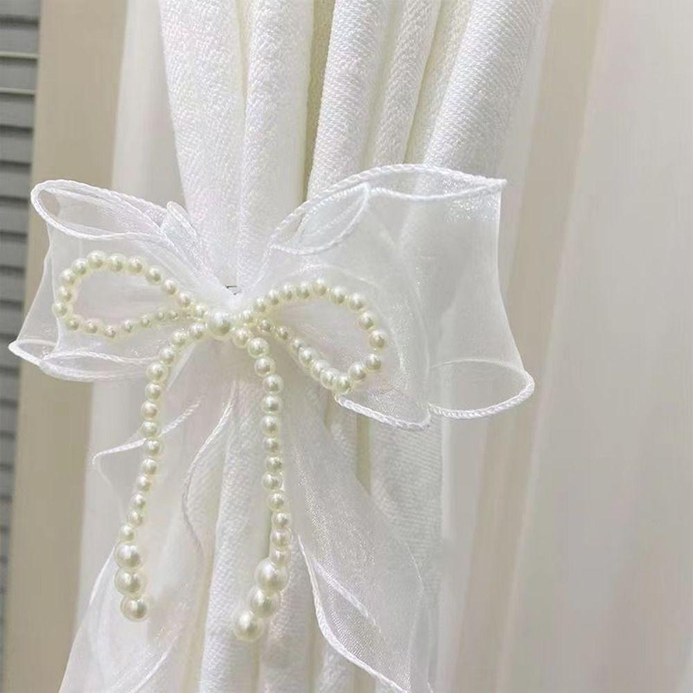 Princess Style Curtain Bow Tiebacks Easy To Use Curtains Binding Rope  Room