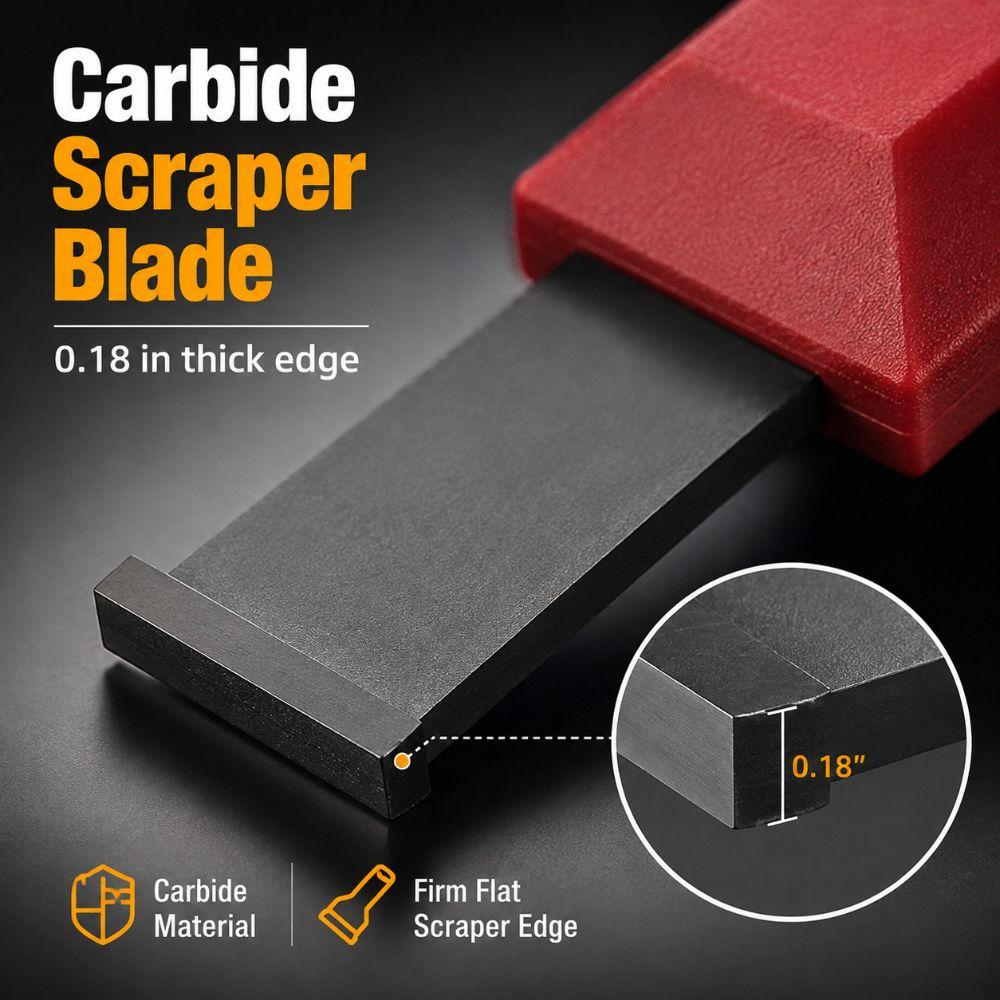 2PCS 1-1/4 Inch 5/8 Inch Blade Carbide Gasket Scraper Automotive Scraper Metal Surface Cleaning