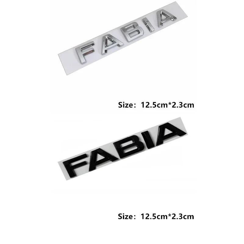 JBIW9 Car Rear Trunk Emblem Stickers Side Badge Accessories for Skoda 4x4 Logo Octavia A7 Tour RS Rapid Kodiaq Superb Kamiq Yeti Karoq