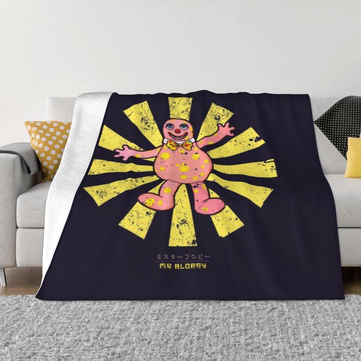 Mr Blobby Retro Japanese Personalized Gift An Ultra-Soft Micro Fleece Blanket 30x40in