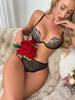 European and American Striped U-Shaped Push-Up Plus Size Bra with Side Support