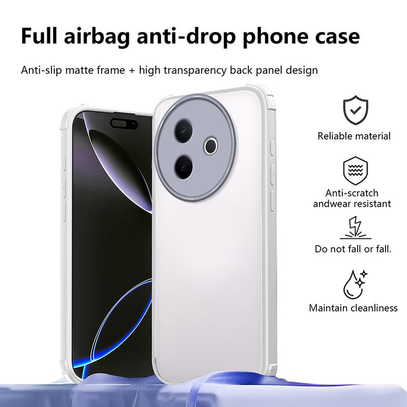 For Vivo Y39 5G New Transparent Armor Shockproof Case For Vivo Y33S Y33T Camera Lens Protective Cover For Vivo V30G Clear Cases