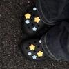 Yellow & Blue Star Shoe Buckle Ornaments