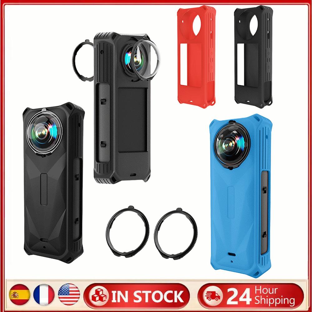 Silicone Protective Case Camera Lens Protector Dustproof Camera All-round Protection Cover for Insta360 X5 Camera Accessories