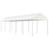 Vidaxl Garden Tent With Roof, White, 11.15X2.28X2.69 M, Polyethylene