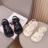 Fashion Girls Sandals  Summer New Kids Shoes Soft Soled Girl Flat Shoes Simple Anti Slip Child Beach Shoe