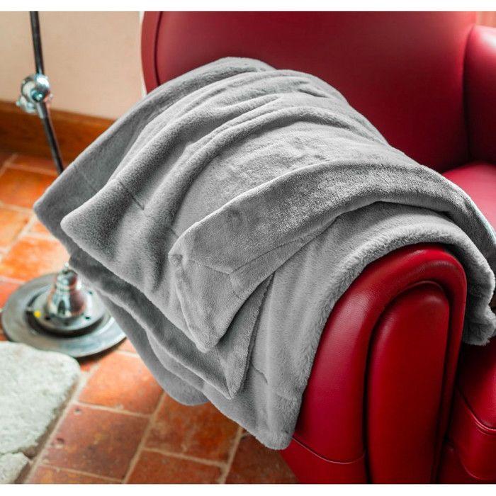 Plaid imitation fourrure "Mellow" 150 x 200 cm Toison d'or - Mellow Flanelle - 150 x 200 cm