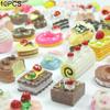 10Pcs Realistic Mini Biscuit Food Jewelry Donut Model DIY Decorative Accessory