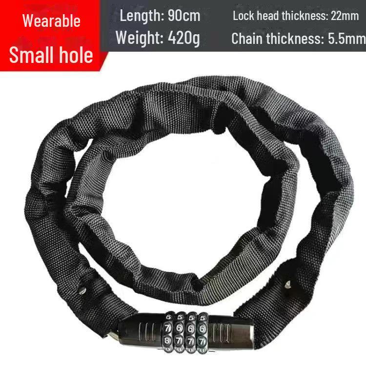 Universal Anti-Theft Lock: Password-Protected Iron Chain for Bicycles, Electric Cars, and Doors