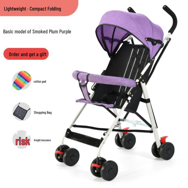 Lightweight Folding Baby and Toddler Umbrella Stroller with Recline Feature