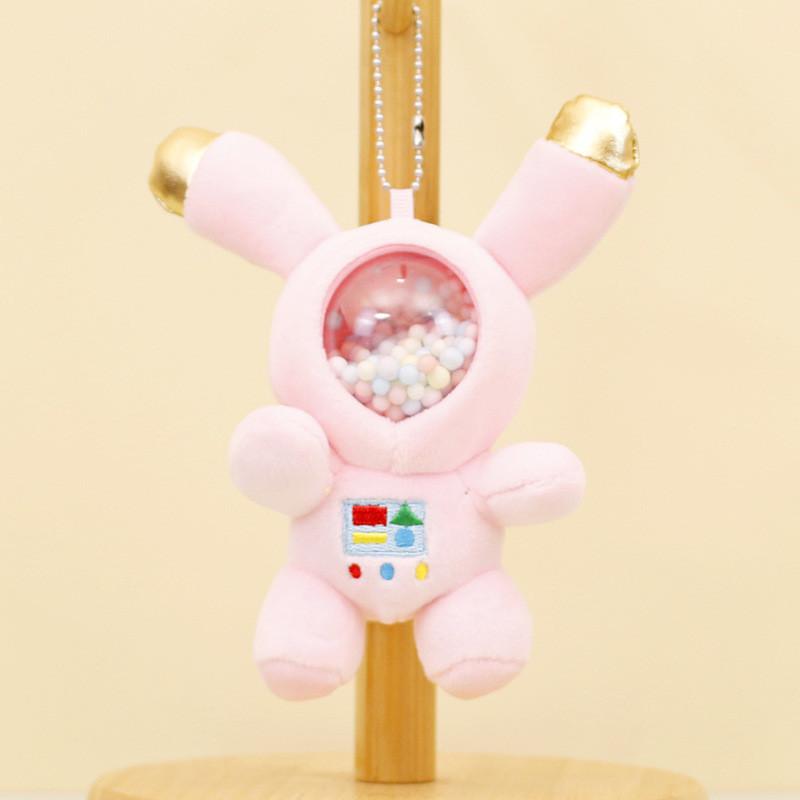 

Adorable Astronaut Plush Keychain Cute Space Bunny Doll Creative Bag Charm Pink Space Rabbit