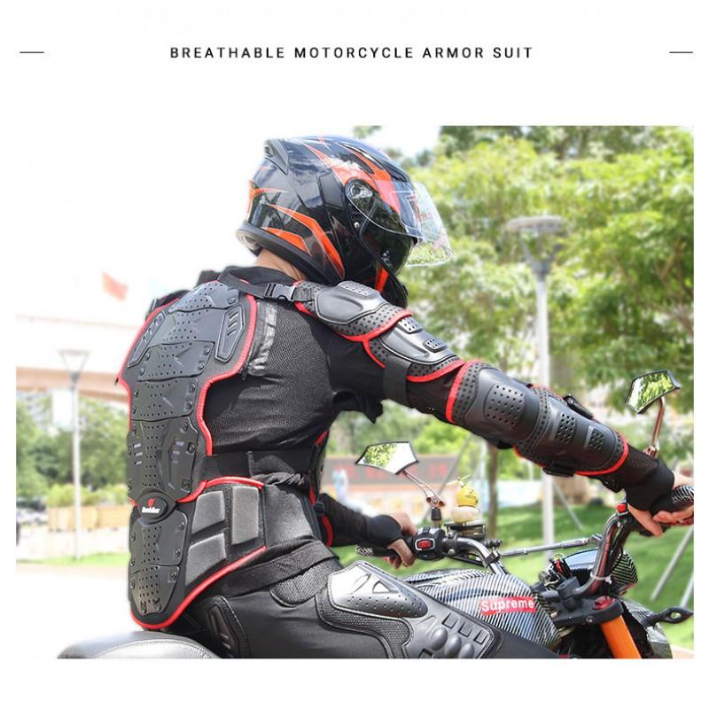 Motorrad Rüstung Fahrbekleidung Set Mit Knie Ellbogen Brust Nacken Schulter Schutz Off-Road Dirt Bike Fahrer