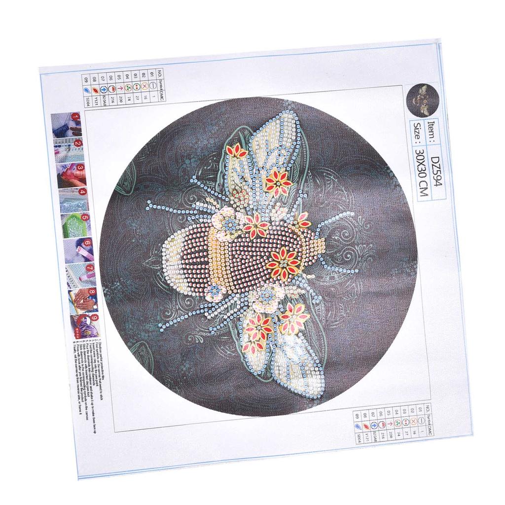 Bee Pattern Diamond Painting DIY Home Decorative Rhinestones Painting Kit Birthday Gift