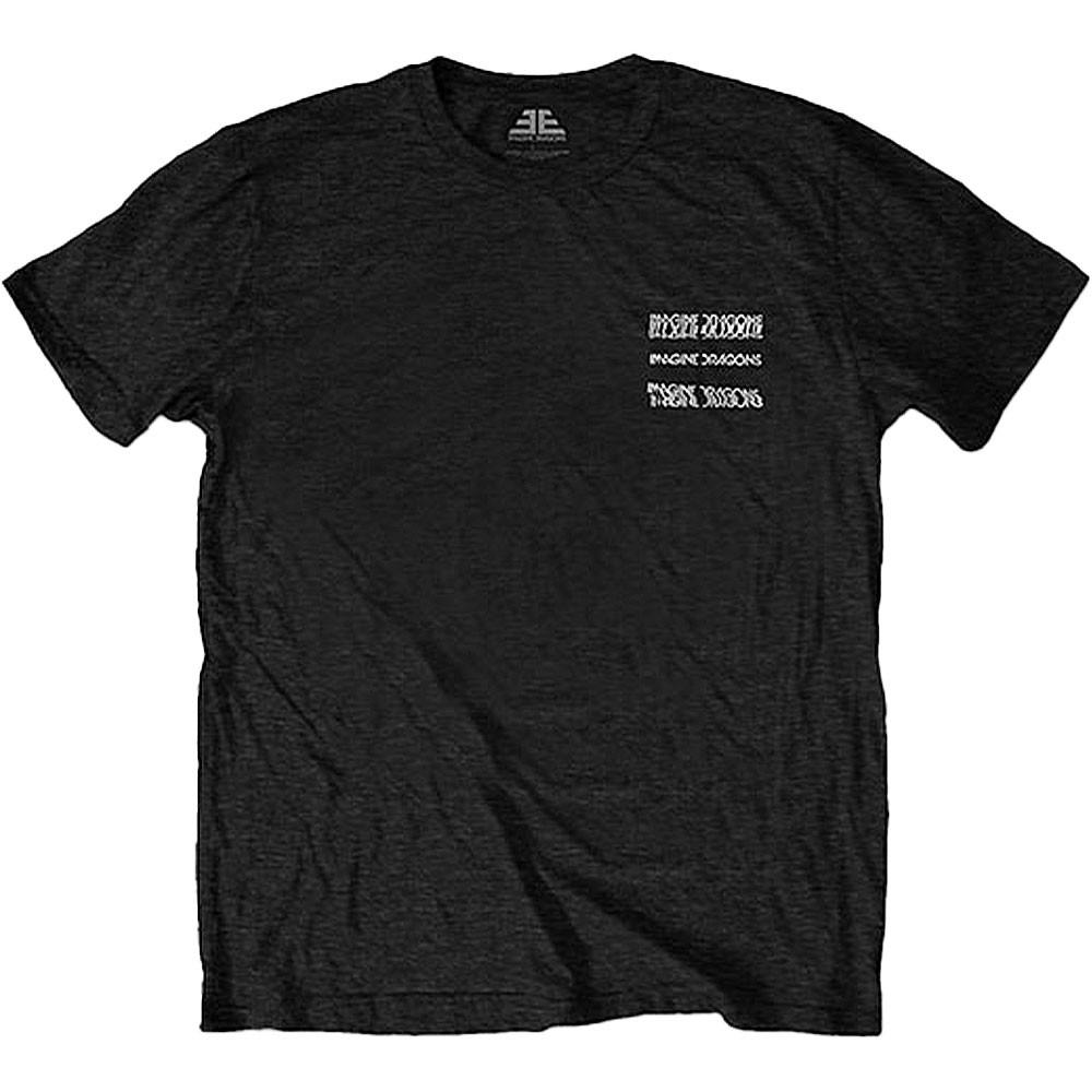 Men s Imagine Dragons Man Glitch T-shirt Large Black 2XL